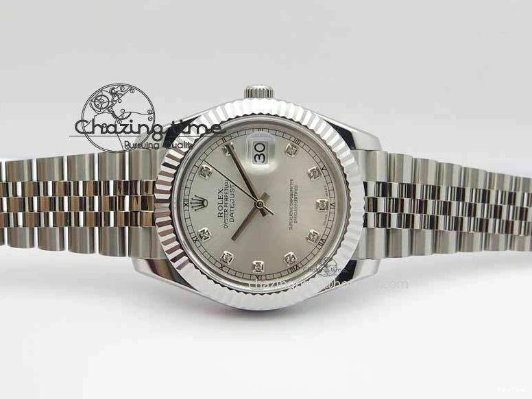 MiroTime 0326 DateJust II 41mm BP Maker Best Edition Silver Diamonds Dial On New Version Jubilee Bracelet A Reliable 3623